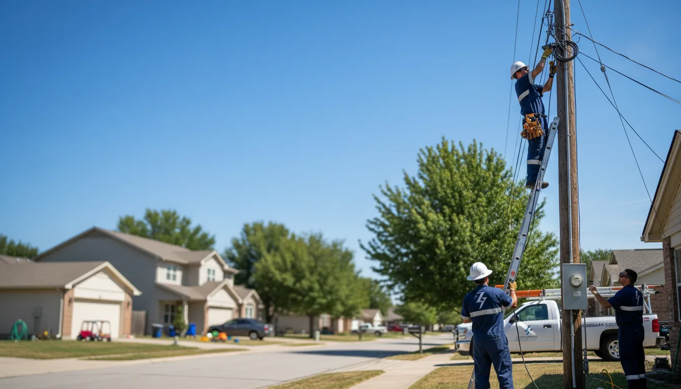 Residential electrician providing installation services in Montesano, WA